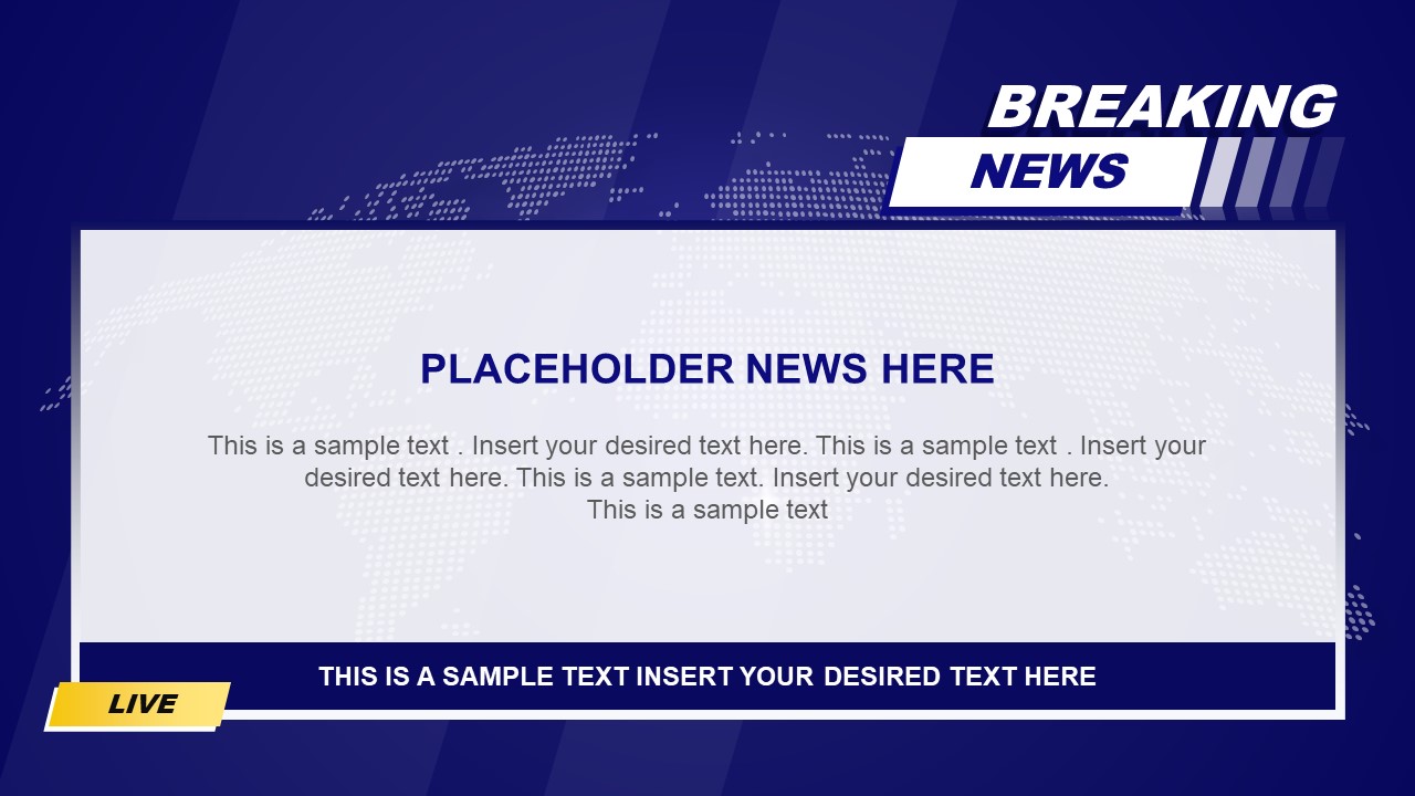 Breaking News ppt template