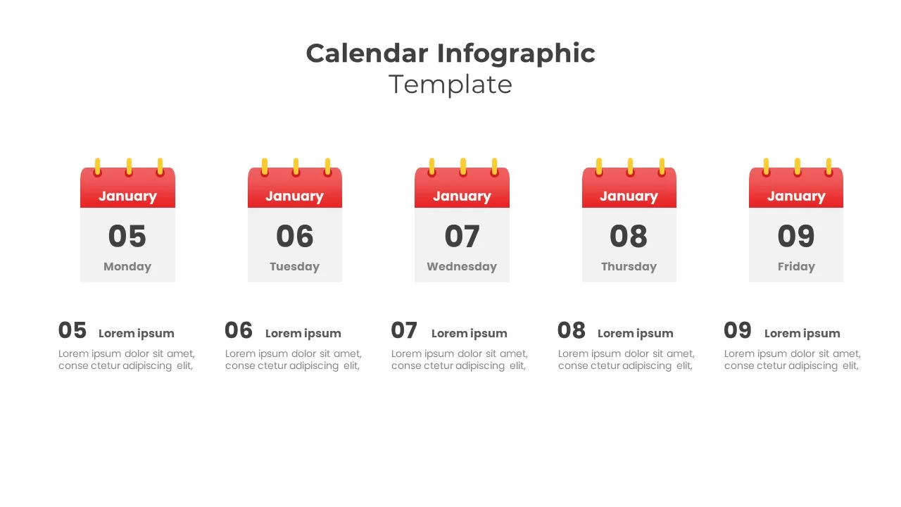 Calendar Infographic Presentation Template