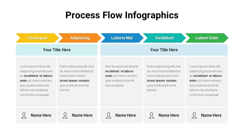 Free Process Flow Infographics