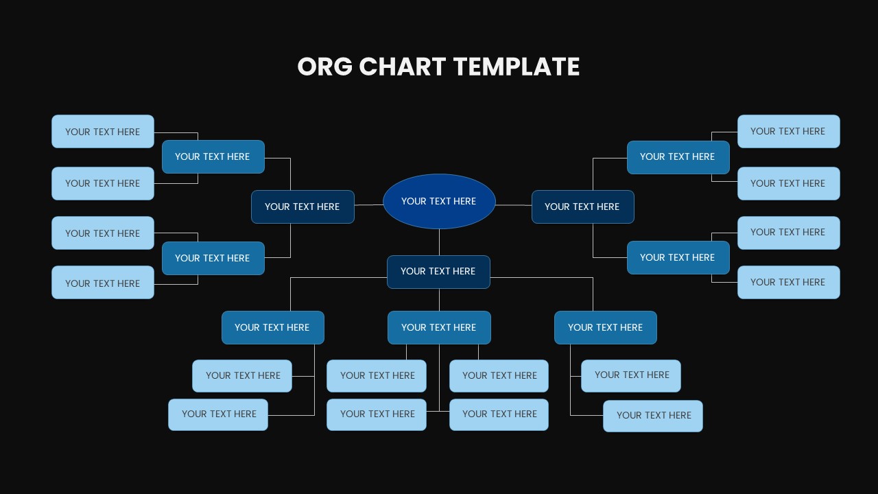 Org Chart Template Dark