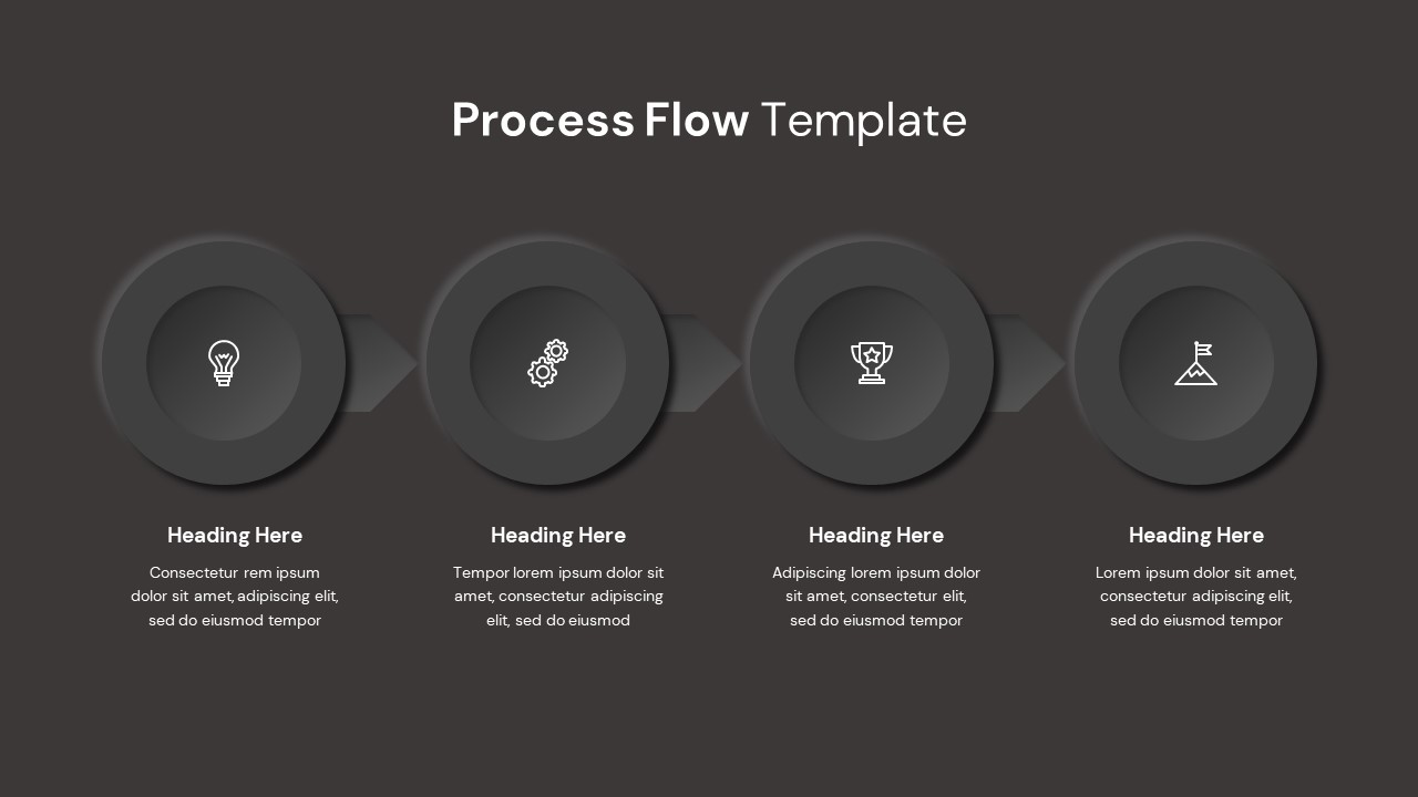 Process Flow Template Dark