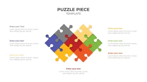 7 Step Puzzle Piece Template for Presentation