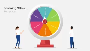 Animated spinning wheel PowerPoint Template