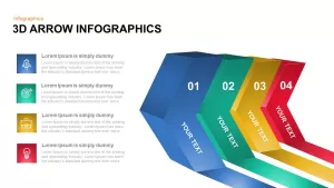3D Infographic Arrow PowerPoint Template and Keynote Slide