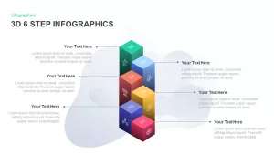6 Step Infographic 3D PowerPoint Template & Keynote