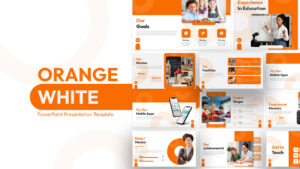 Orange and White Theme PowerPoint Template