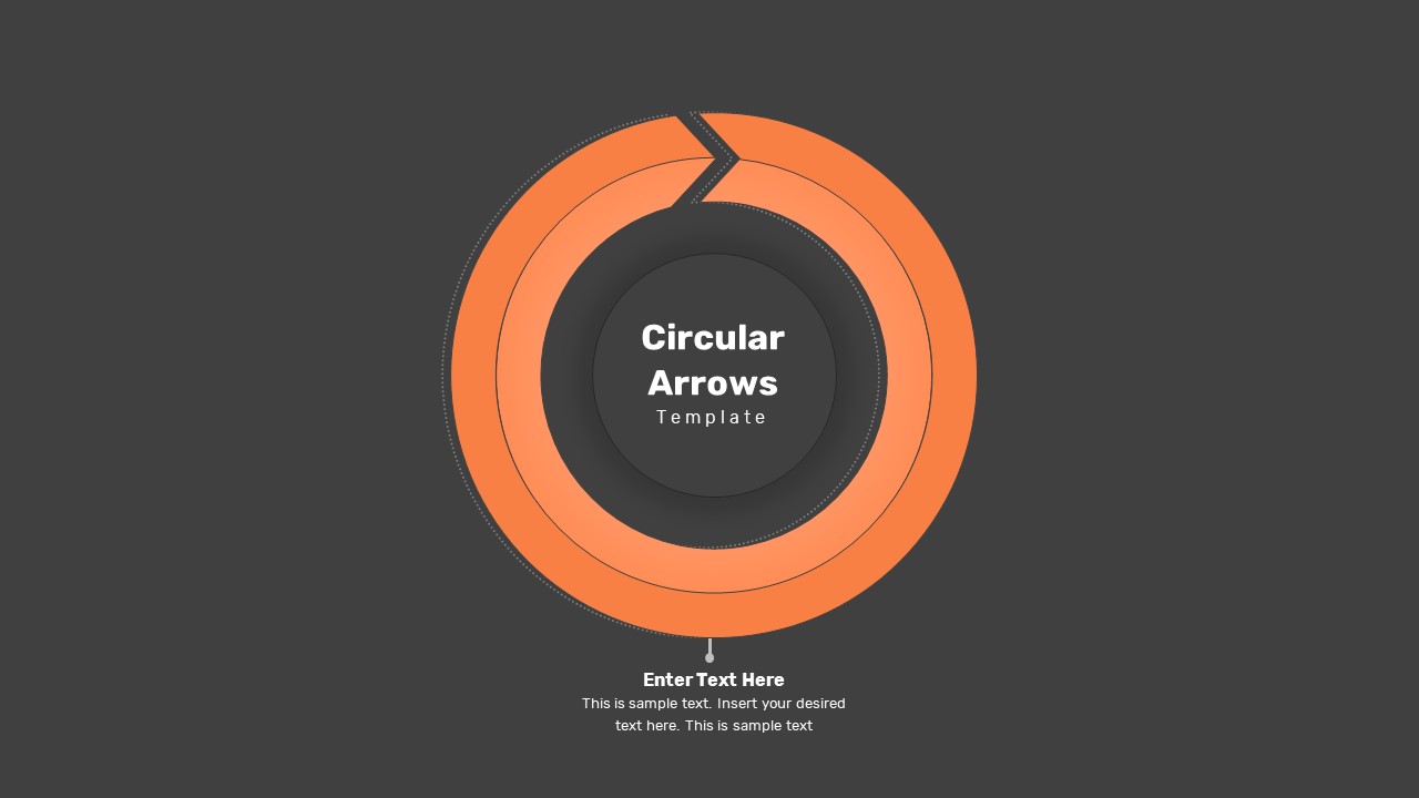Circular Arrow Template Dark