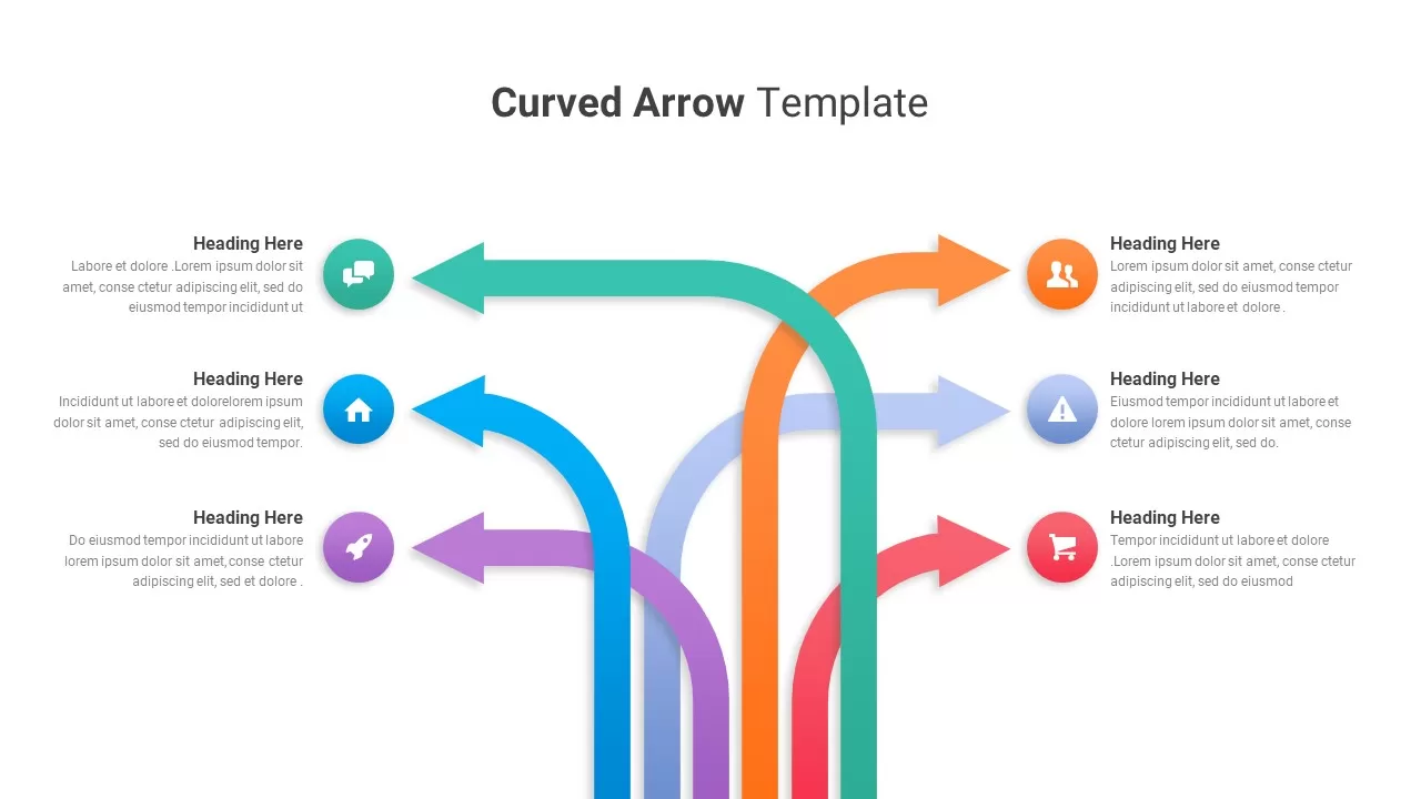 Curved Arrow Template