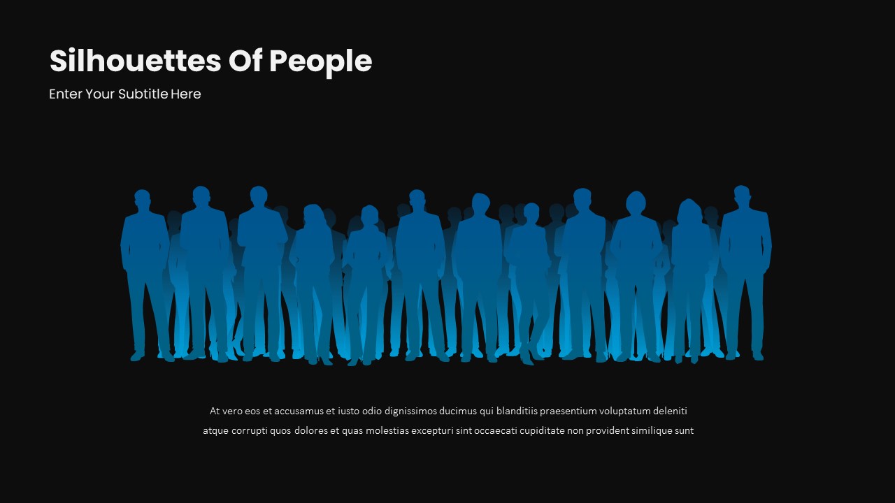 Silhouettes Of People template