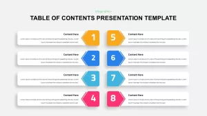 Table Of Contents Presentation Template