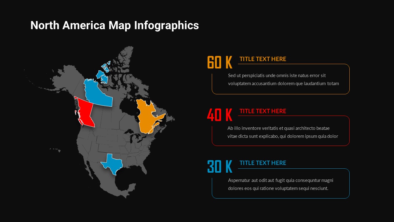 north america map infographic