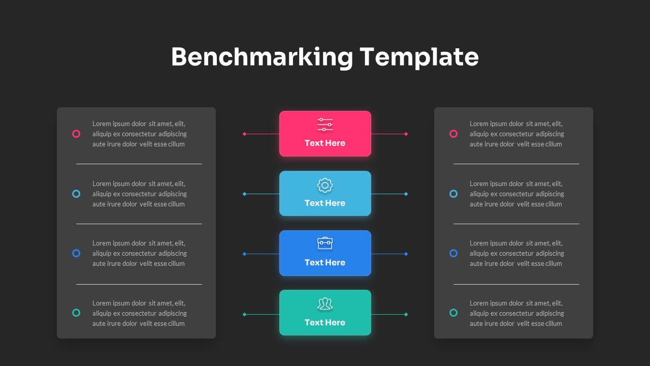 Benchmarking Presentation Template Dark