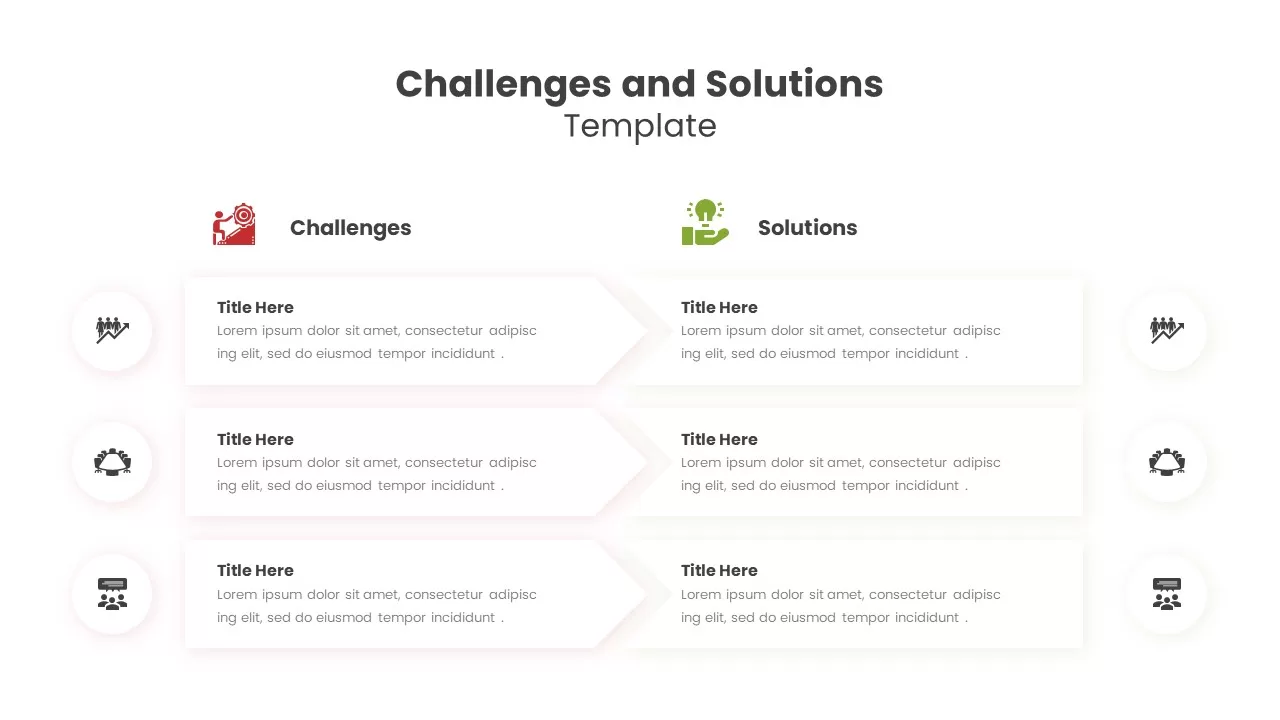 Challenges and Solutions Template for PowerPoint