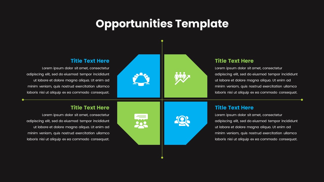 Opportunities Template for PowerPoint Dark