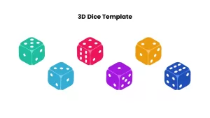 Animated 3D Dice Template, Animated 3D Dice PowerPoint Template, Animated 3D Dice ppt Template, Animated 3D Dice slide, editable 3D Dice Template