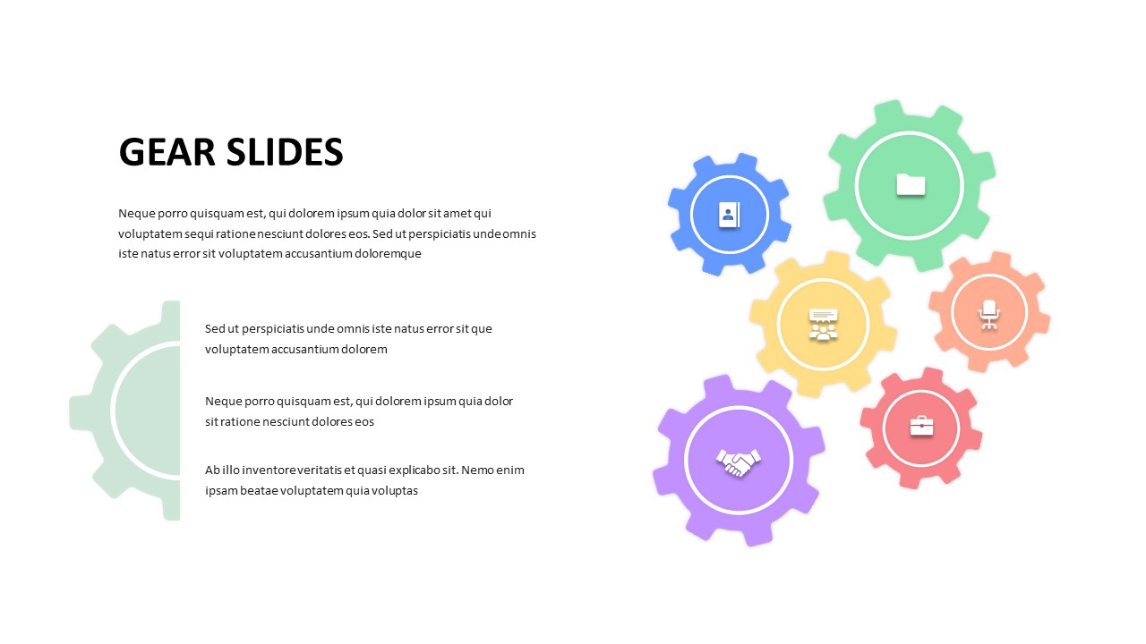 Animated Gear Slide Template