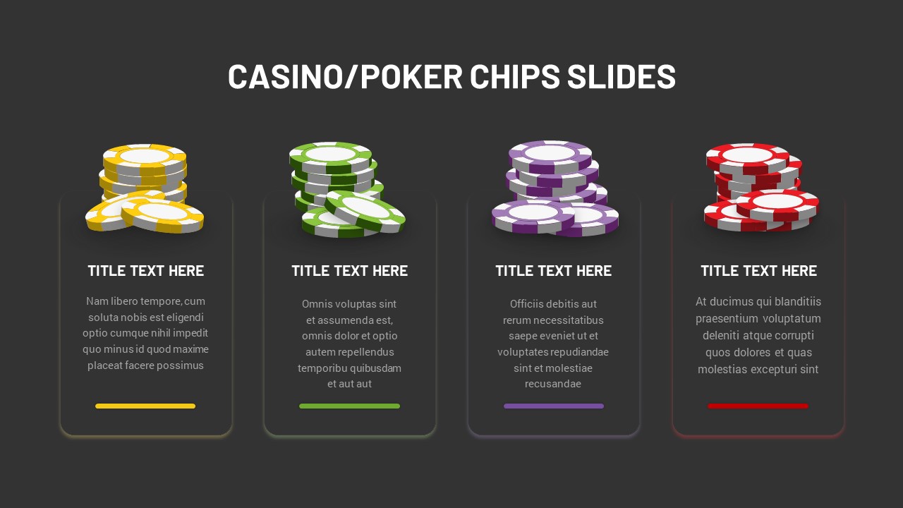 Casino Poker ppt Template