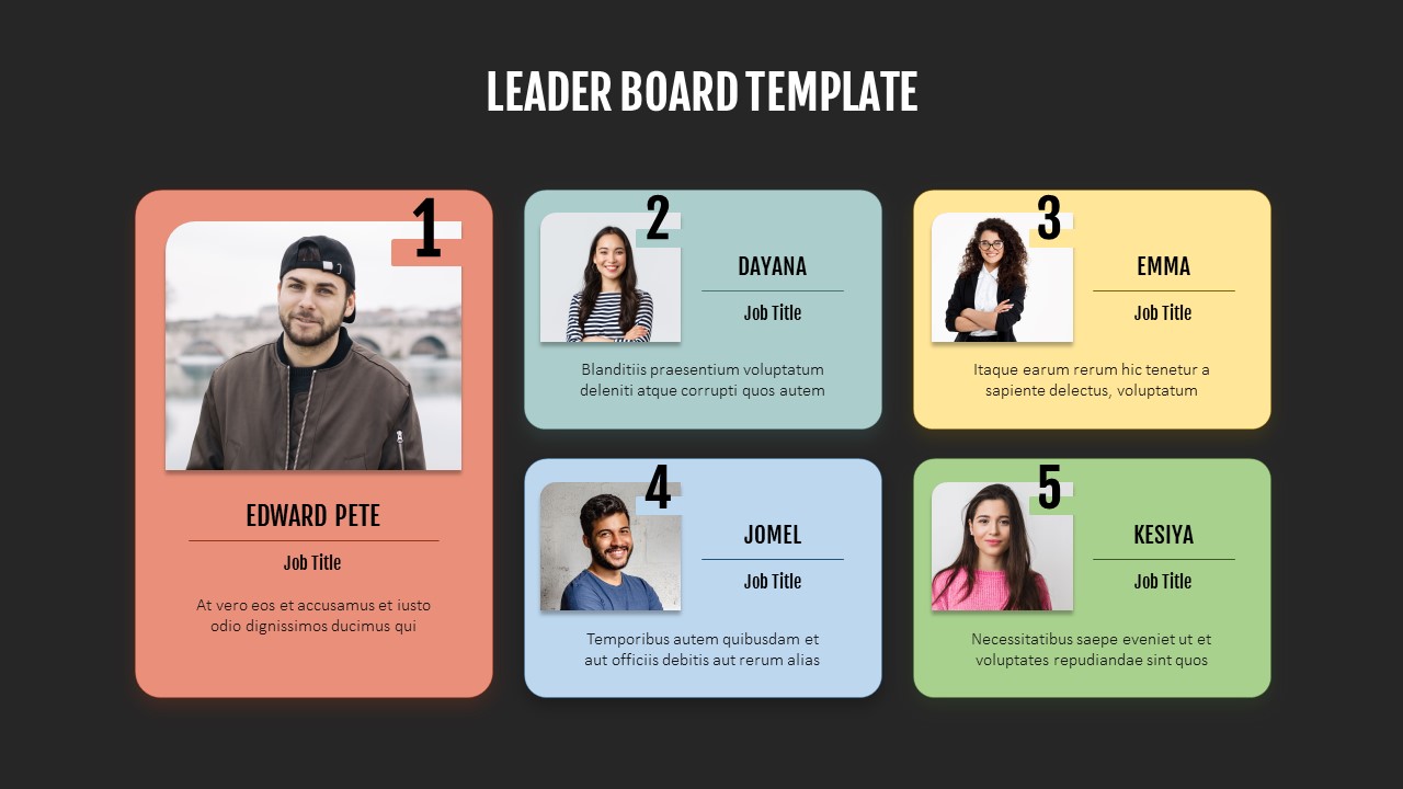 Leader Board Template for PowerPoint