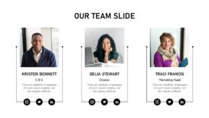 Our Team Slide PowerPoint Template