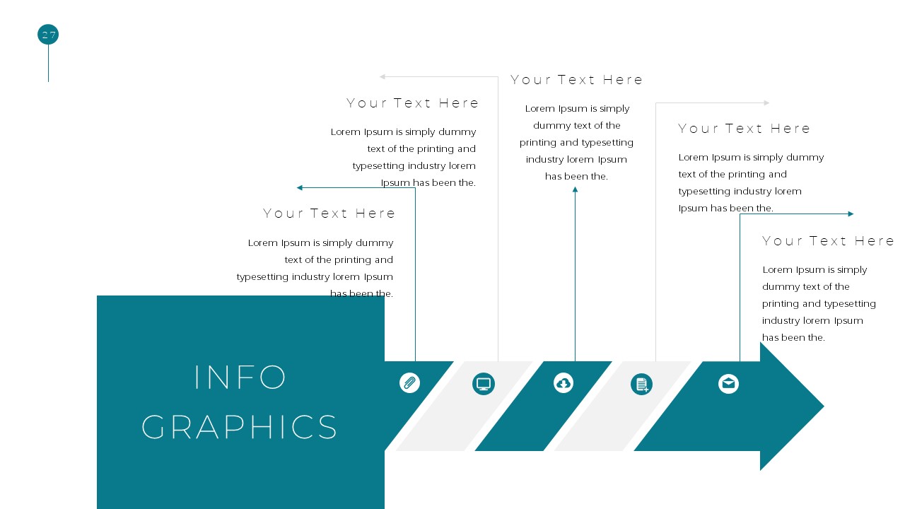 Simple Business Deck Infographics Templates for PowerPoint Presentation
