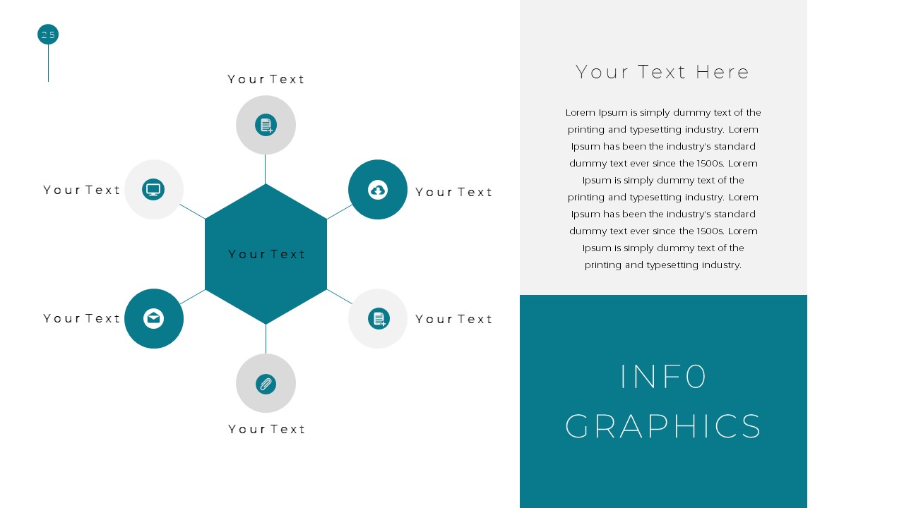 Simple Business Deck Templates for Infographic Presentation