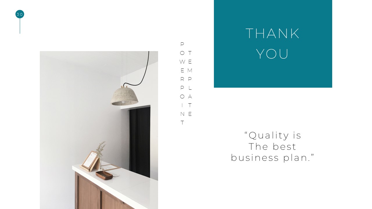 Simple Business Deck Templates for Saying Thank you