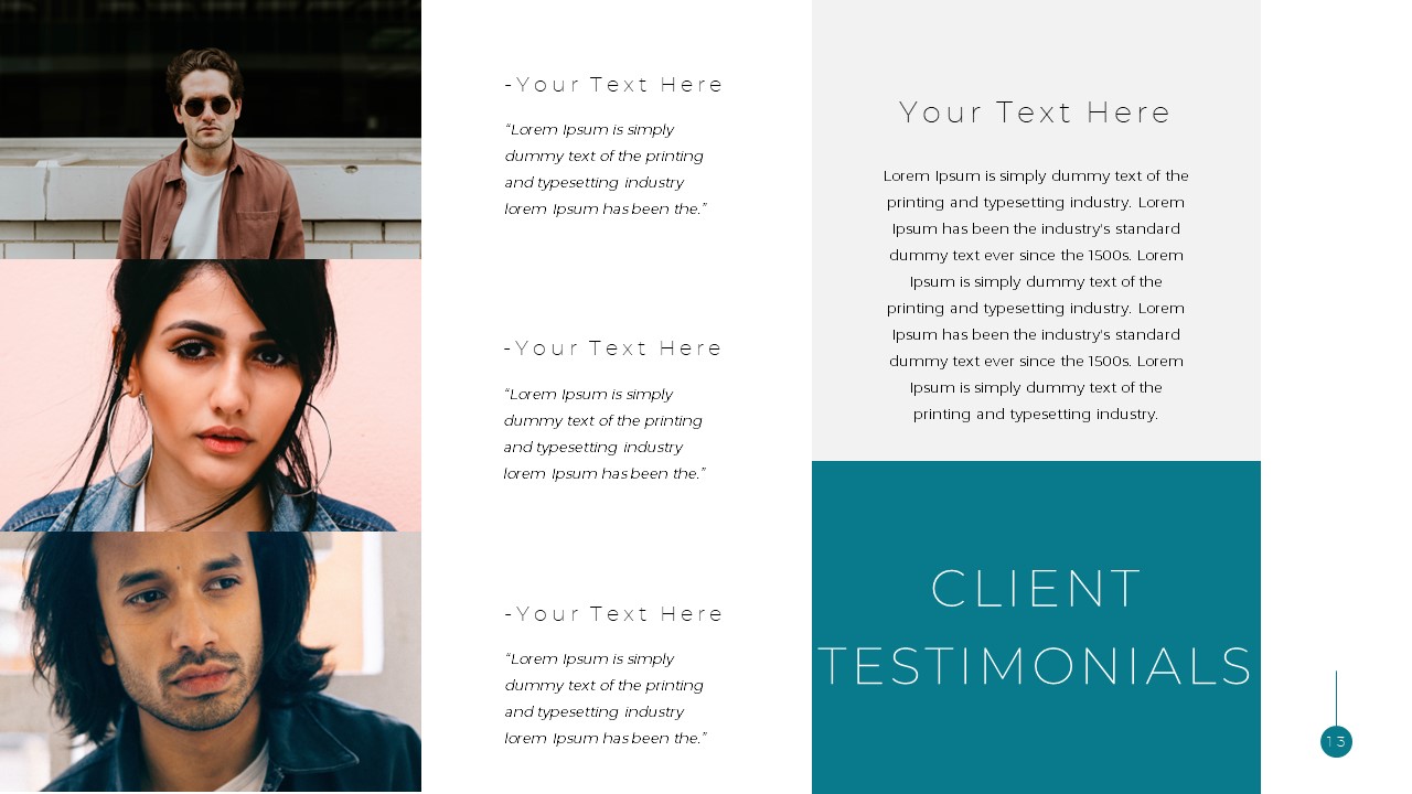 client testimonials slide
