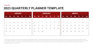 2023 Quarterly Planner PowerPoint Template