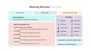 Meeting Minutes PowerPoint Template