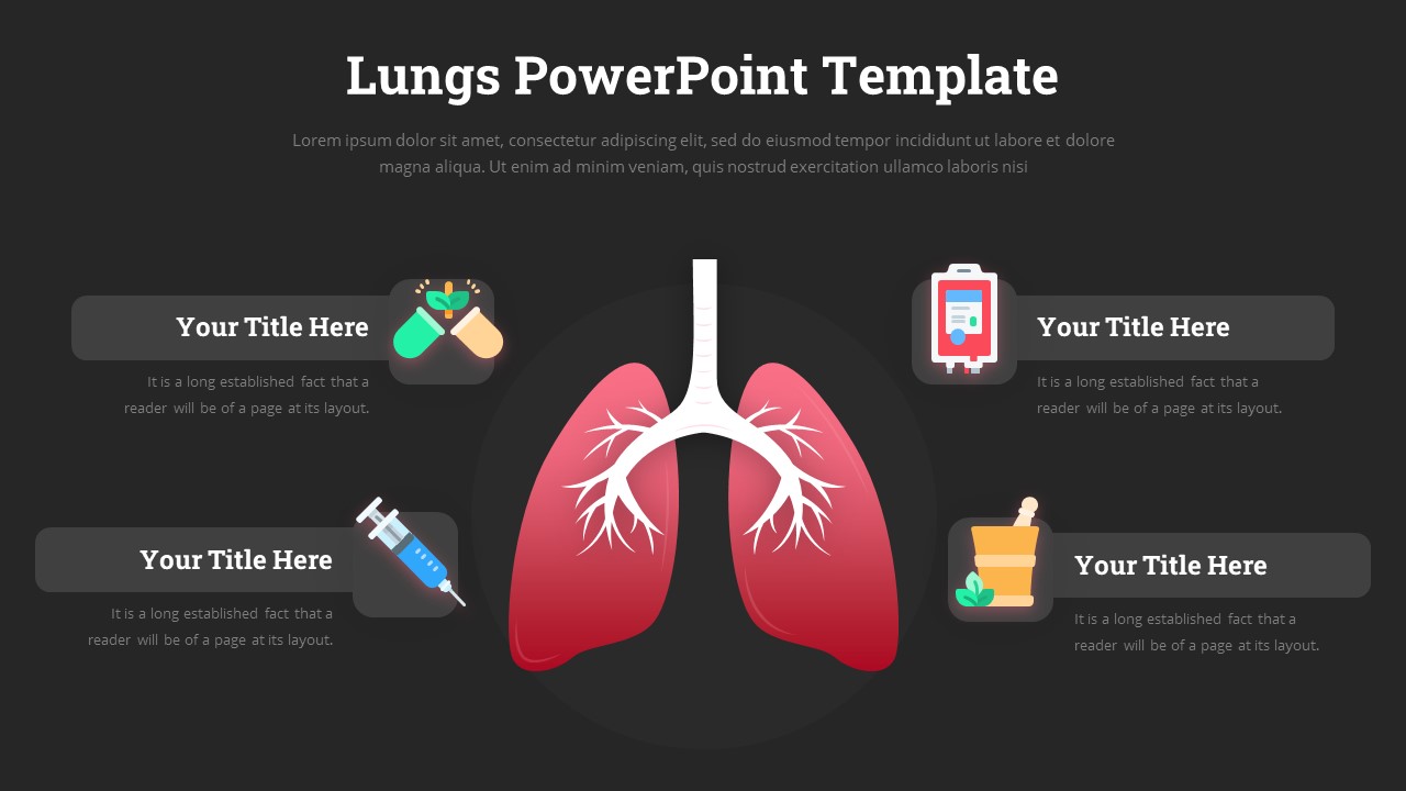 Lungs Infographic infographic slide