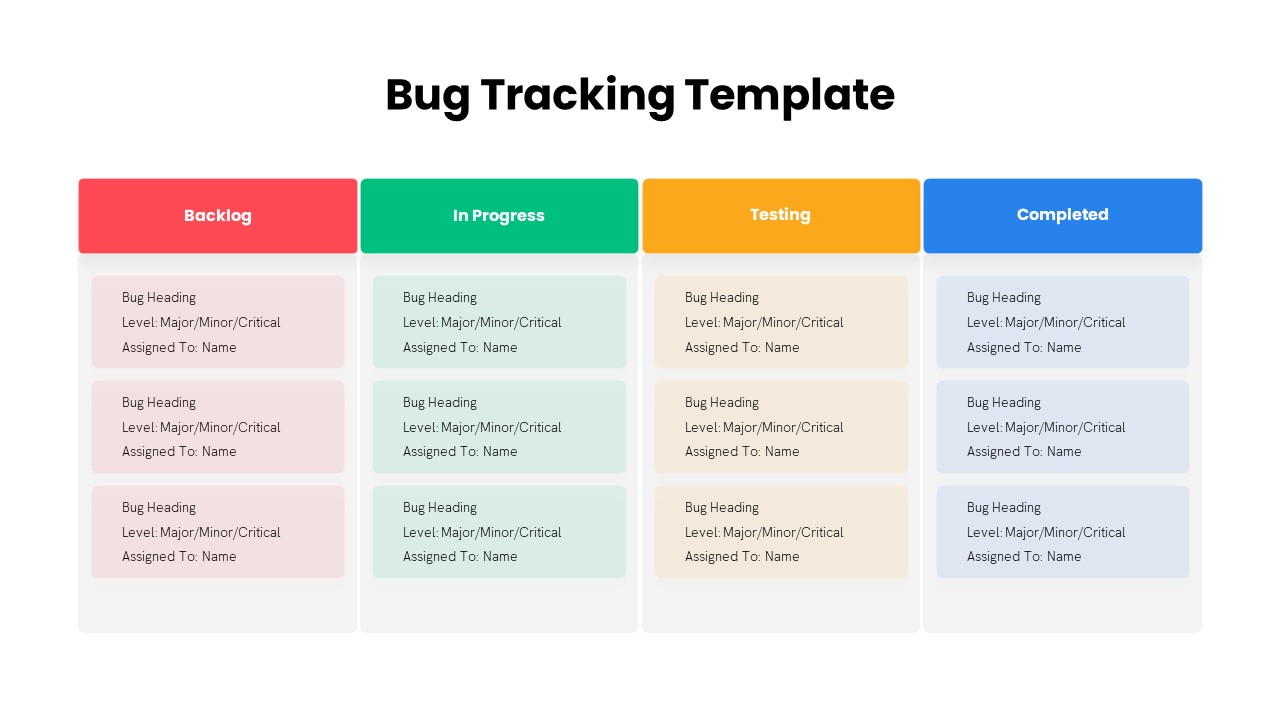 Bug Tracking PowerPoint Template