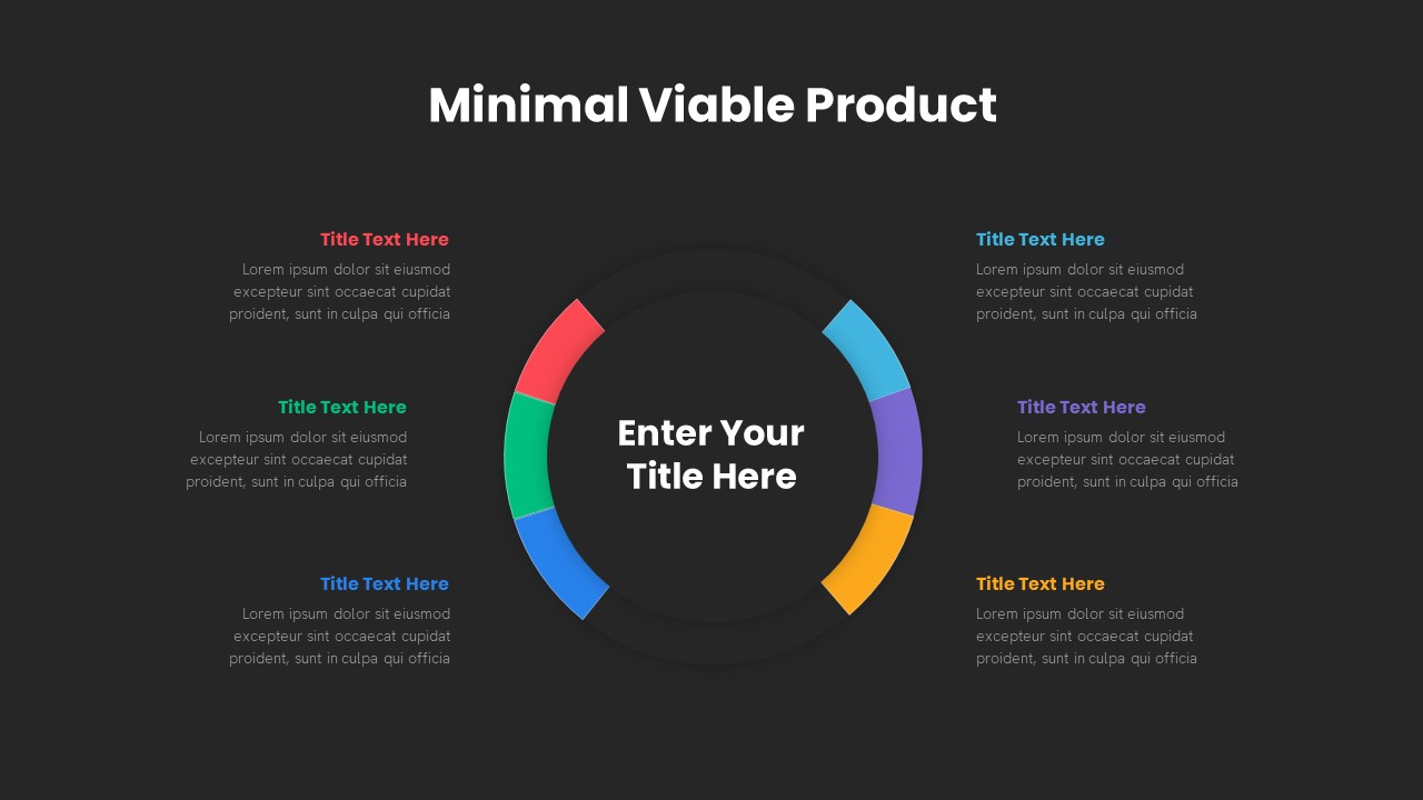 Minimal Viable Product PowerPoint Template Dark