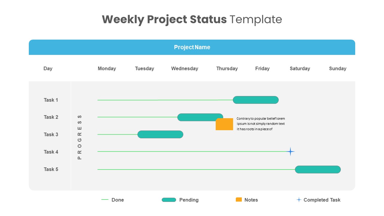 Weekly Project Status PPT Template