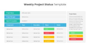 Weekly Project Status Template