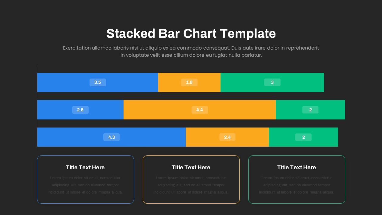 Animated Stacked Bar Chart Presentation Template