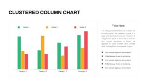 Clustered Column Chart PowerPoint Template
