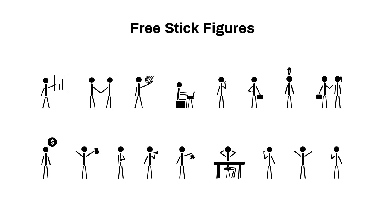 Free Stick Figure Template for PowerPoint