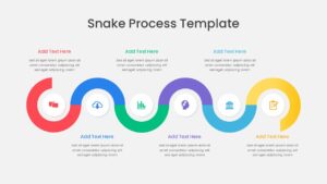 Colorful Snake Process PowerPoint Template
