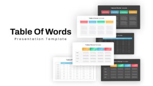 Table_Of_Word_powerpoint template