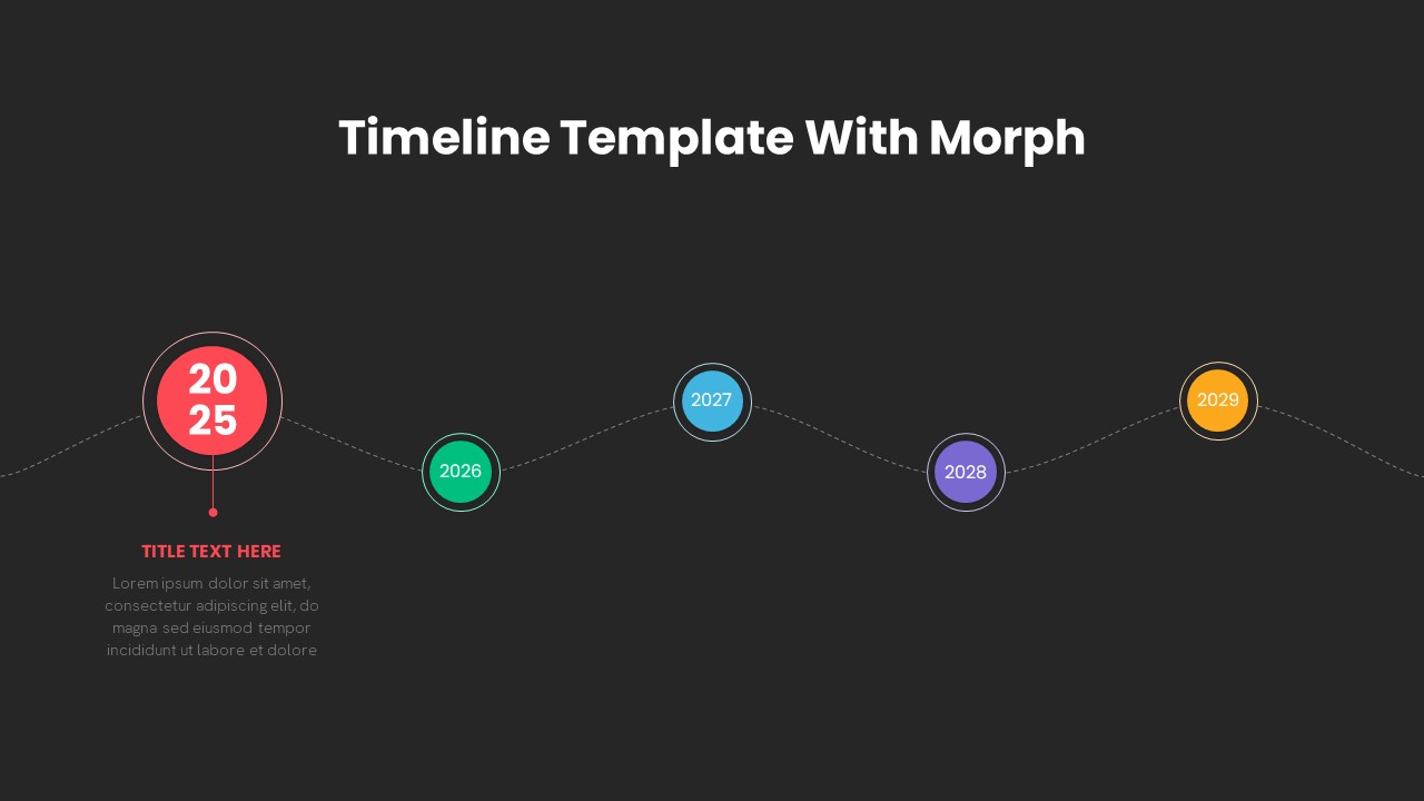 Timeline PowerPoint Template Morph Transition Animation10