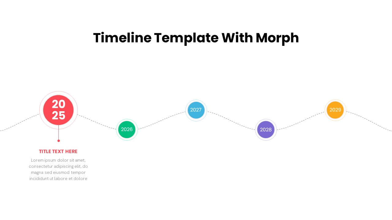 Timeline PowerPoint Template Morph Transition Animation3