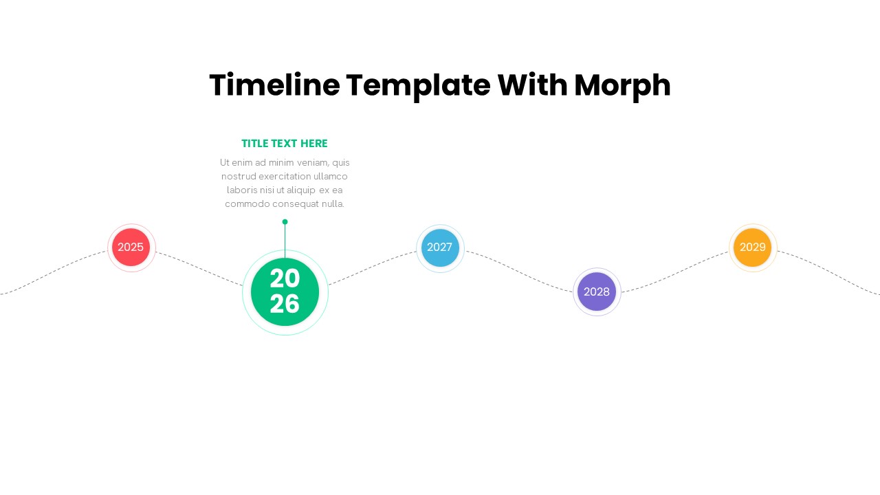 Timeline PowerPoint Template Morph Transition Animation4