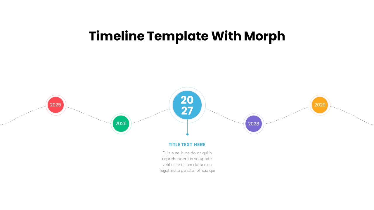 Timeline PowerPoint Template Morph Transition Animation5