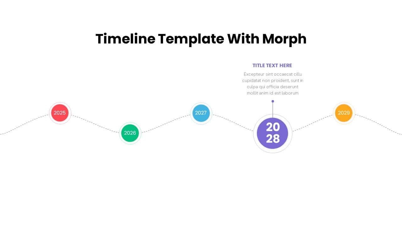 Timeline PowerPoint Template Morph Transition Animation6