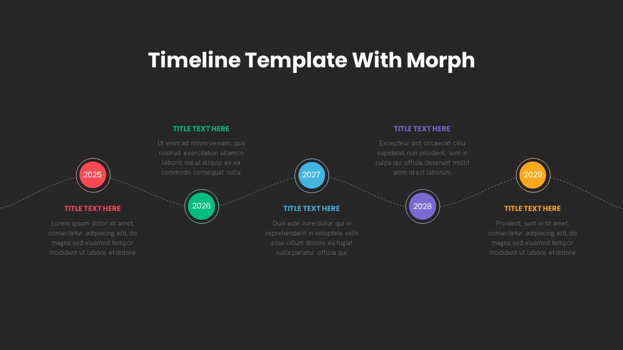 Timeline PowerPoint Template Morph Transition Animation8