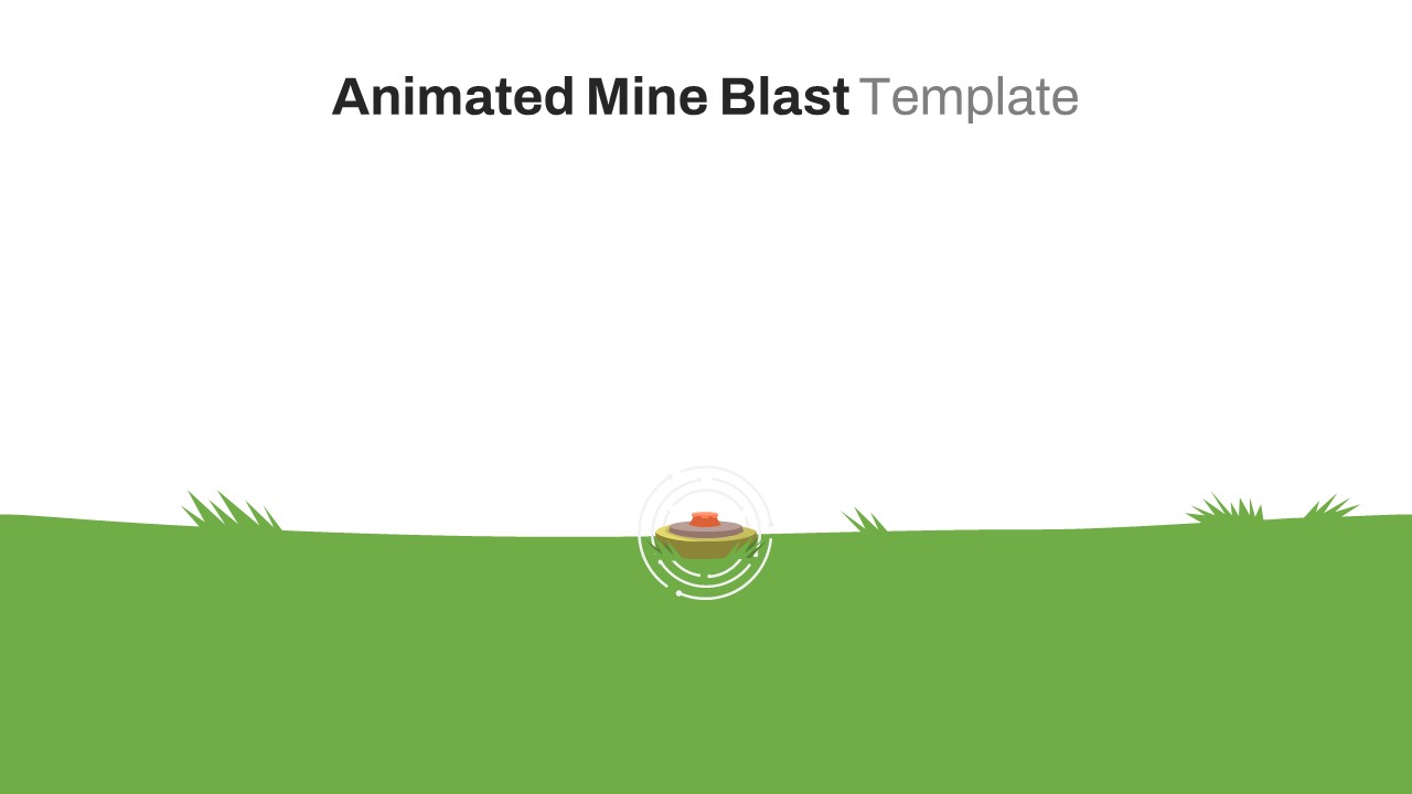 Animated Mine Blast PowerPoint Template
