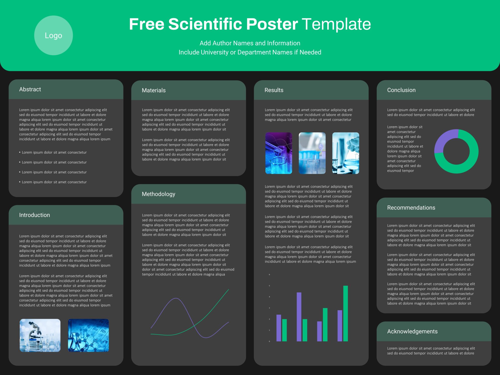 Free Scientific Poster Ppt Template