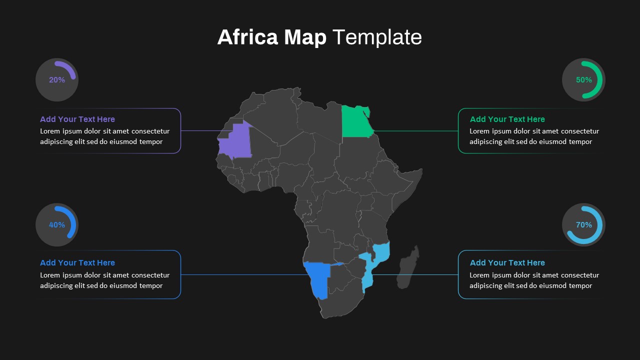 Africa Map PowerPoint slide