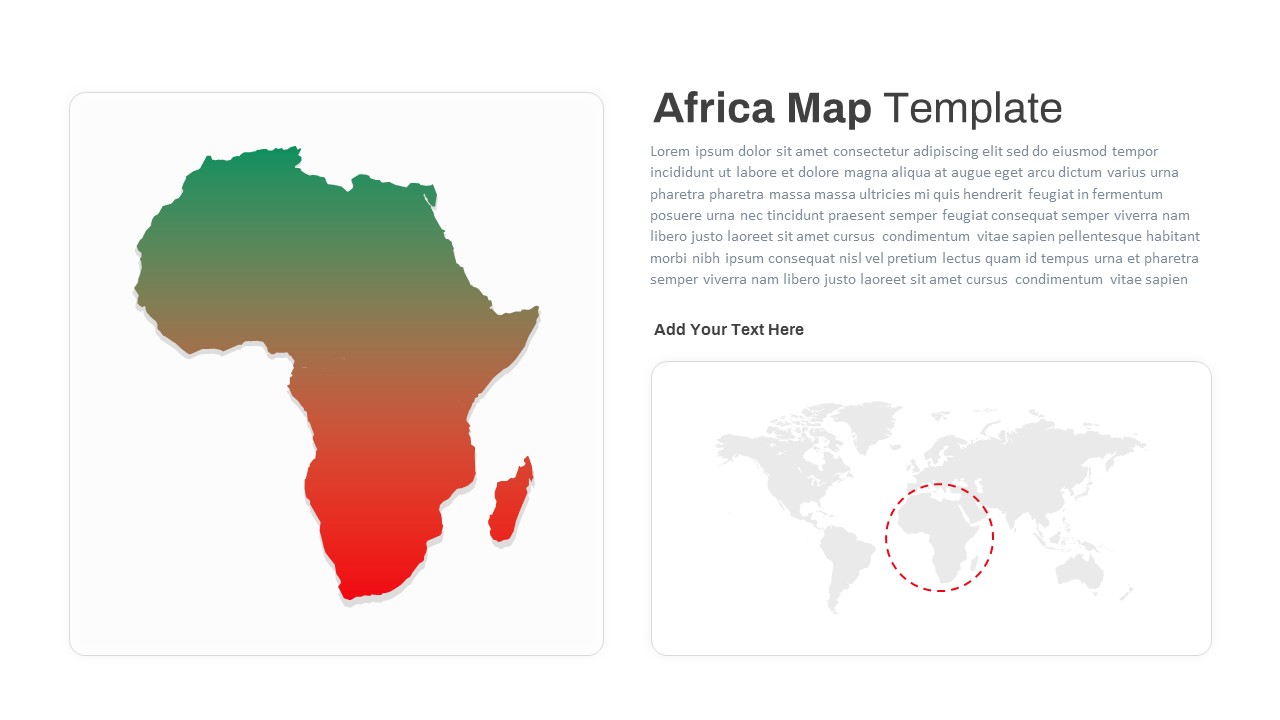 Africa Map Ppt Template