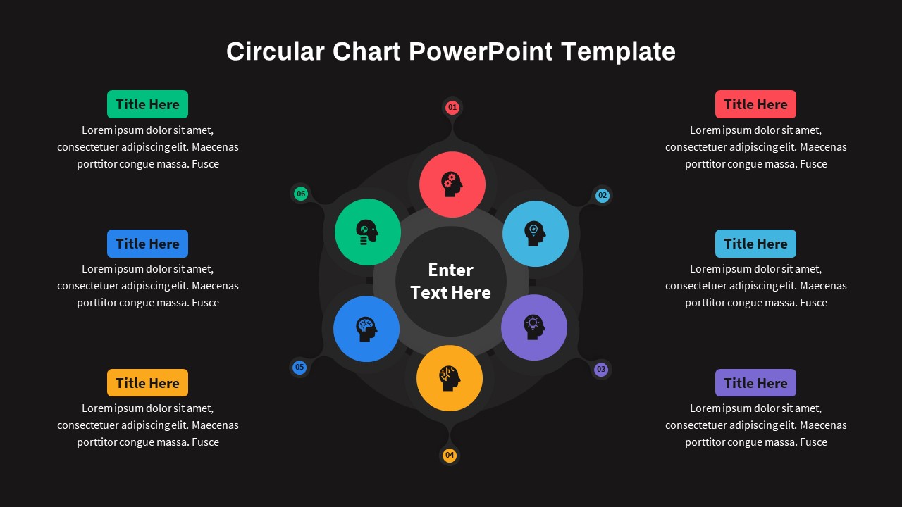 Circular Chart PowerPoint editable Template